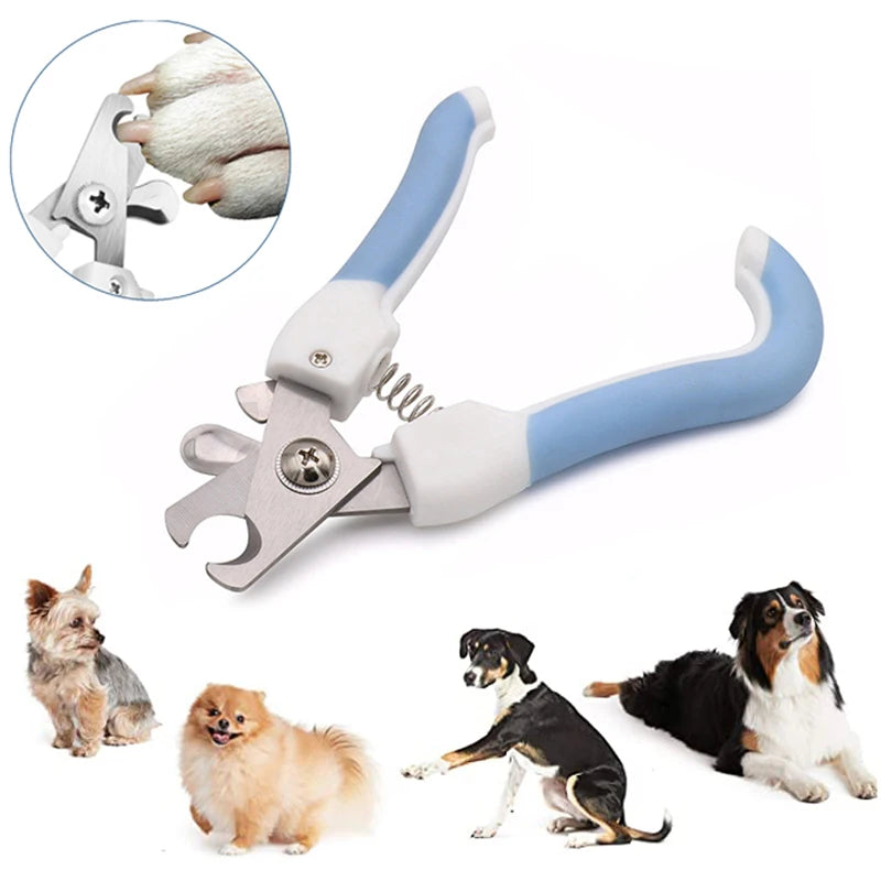 Professional Pet Nail Clipper: Stainless Steel Trimmer for Easy Dog & Cat Grooming!