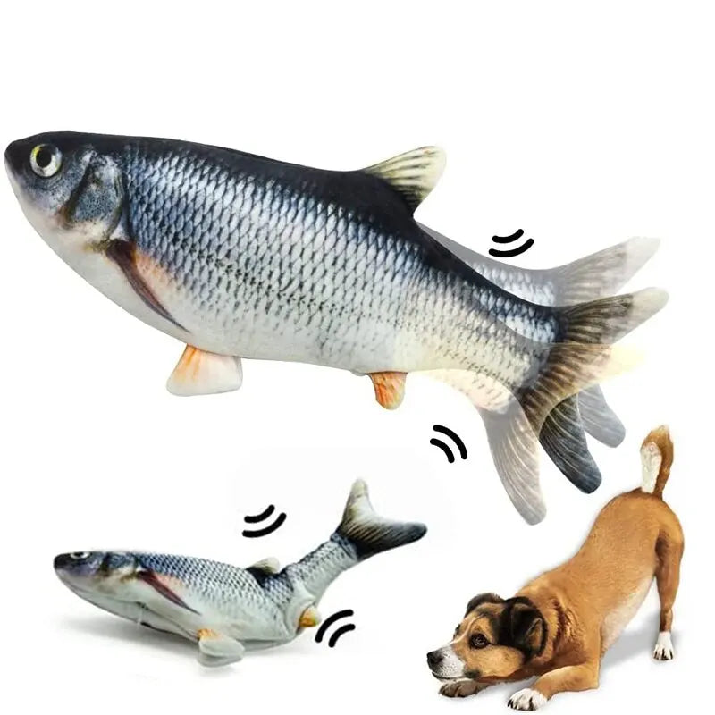 Electric Floppy Fish Toy – Interactive Play for Pets, Cats & Dogs !