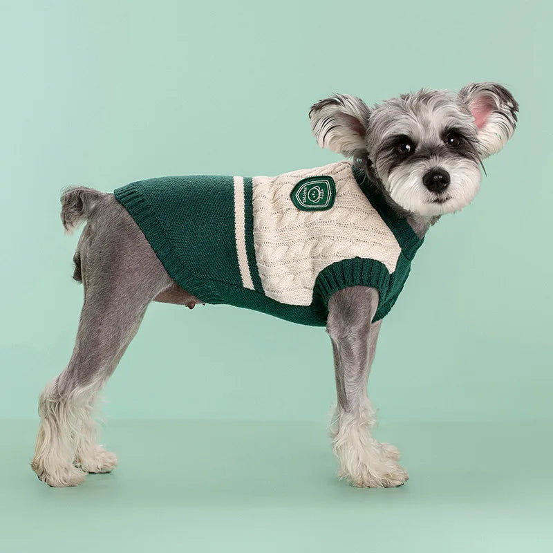 Cozy Knitted Winter Pet Sweater: Perfect for Bulldogs, Teddies, Chihuahuas & More!