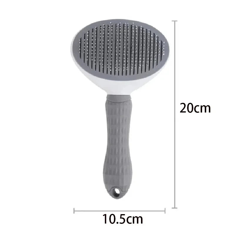 Ultimate Pet Grooming Comb: Stainless Steel Brush for Long-Haired Dogs & Cats