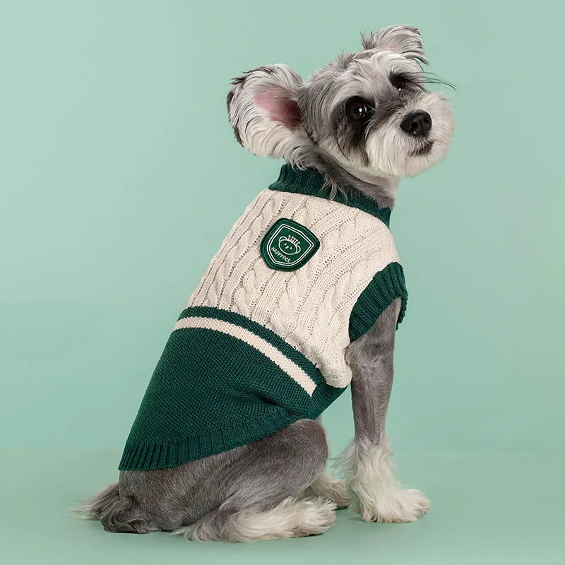 Cozy Knitted Winter Pet Sweater: Perfect for Bulldogs, Teddies, Chihuahuas & More!